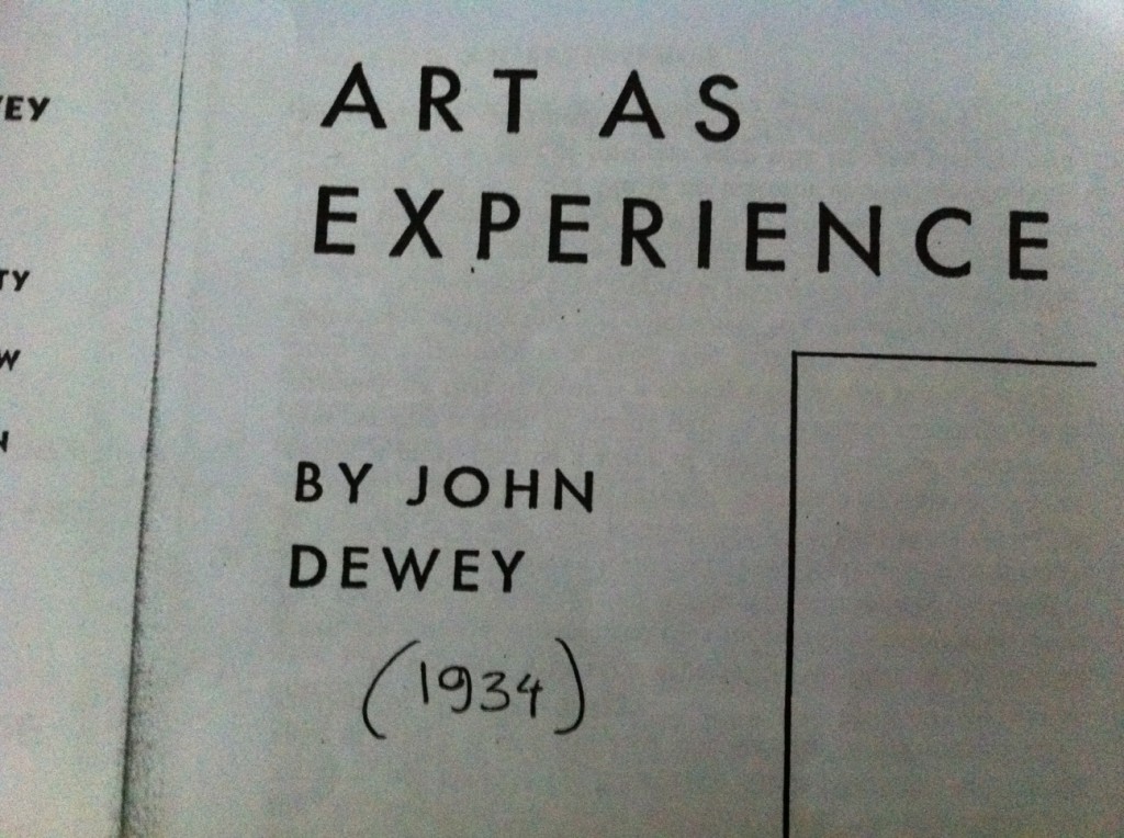 Art as Experience Dewey